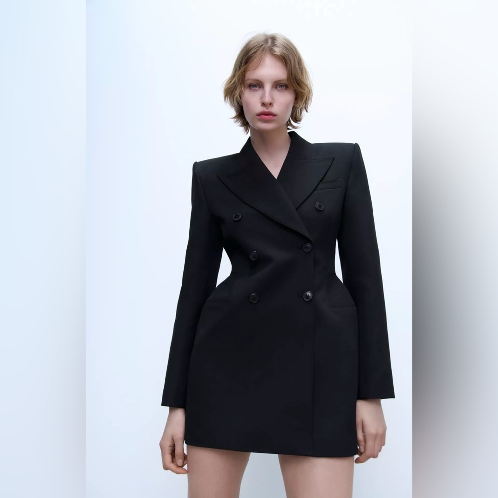 Zara Double Breasted Blazer Dress